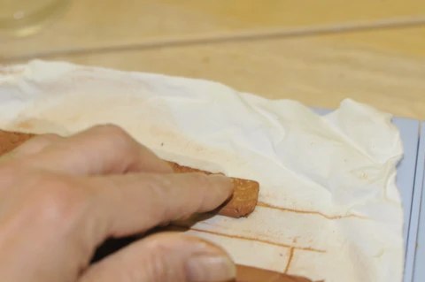 self hardening clay napkins